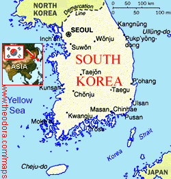 {South Korea Map}