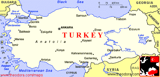 {Turkish map}