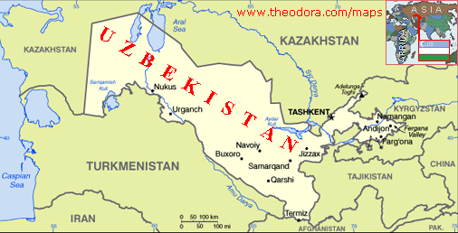 {Uzbekistan Map}