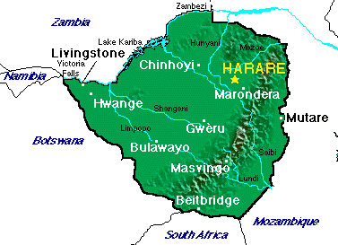 {Zimbabwe Map}