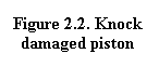 Text Box: Figure 2.2. Knock damaged piston