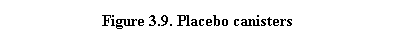 Text Box: Figure 3.9. Placebo canisters