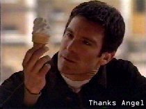 Jarod eating ice-cream