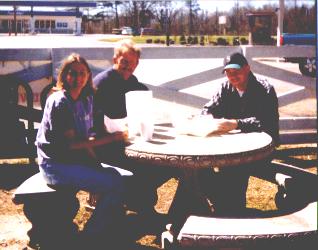 Enjoying B.K.'s fine food