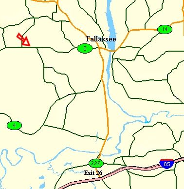 Map to The Buzzards Roost R/C Club