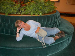 carma kicking back in Indianapolis