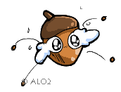 XD Its Risu asa nut! He doesn't seem to like being one XP