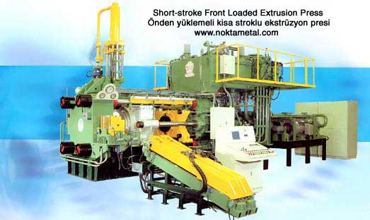 aluminium extrusion press short stroke front loading type aluminum
