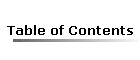 Table of Contents