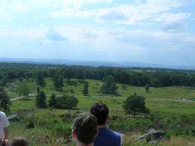 View from Little Round Top at Gettysburg