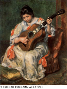 Renoir - Woman Playing a Guitar