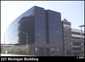The 221 Michigan Building, located on Michigan St. Downtown Grand Rapids, West Michigan. 