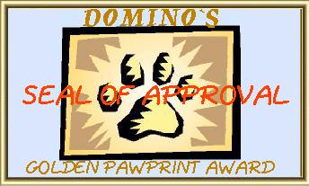 "Dotty About Dalmations" gave me the Golden Paw Print Award!