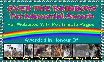 "Dotty About Dalmations" gave me the Pet Memorial Award!