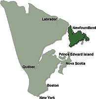 Map of Newfoundland