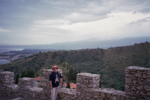 Taormina, ao fundo o Etna