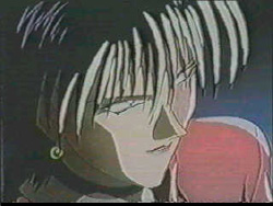 Amusing himself watching Recca make his way through his manor