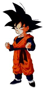 Goten in his karate gi, it seems like he never runs out of them though...