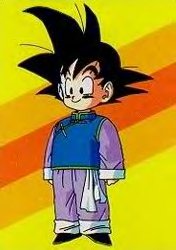 Goten in his kimono... I wonder if his mom makes him wear it... I'm not sure he likes it that much...