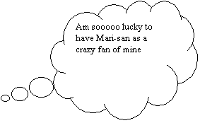 Cloud Callout: Am sooooo lucky to have Mari-san as a crazy fan of mine