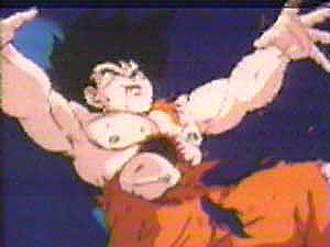 Well here is a frame of Goku's first death, not seen in America.