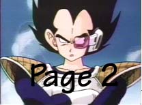 Click on the befuddled Vegeta to go to page two.