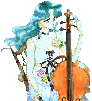 Michiru with her Violin