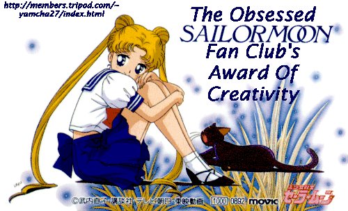The Obsessed Sailor Moon Fan Club's Award of Creativity