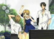 Sara yelling at and hitting Setsuna