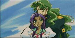 Kyouichi embracing Anthy