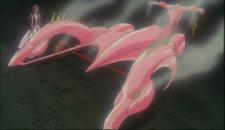 Anthy standing by the Utena car