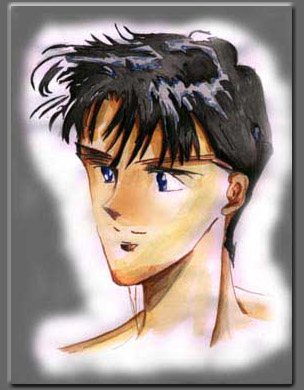 I painted this with watercolour...