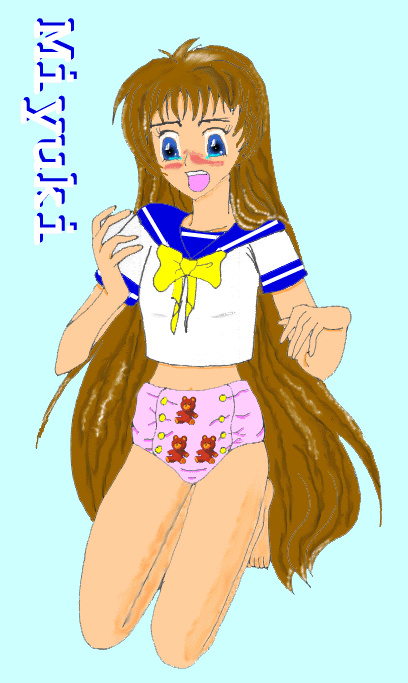 Miyuki is shocked by her new outfit.