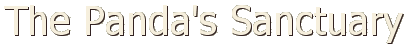 the panda's sanctuary (pandatitle.gif - 7600 bytes)