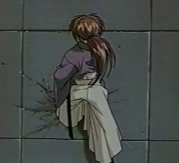 The Ama Kakeru Ryu no Hirameki pose after attacking