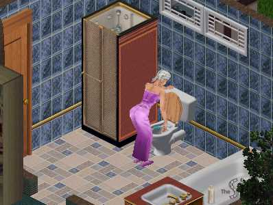 She should use a toliet duck!