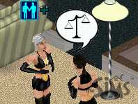 Why are they talking about law?  Just a Sim thing, I guess...