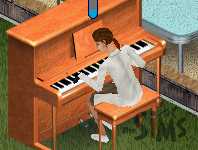 Trust me.  She IS playing Chopsticks.