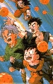 Goku, Gohan, Trunks, Goten and the dragonballs