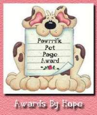 Pet Page Award