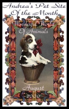 Andrea's Pet site of the Month