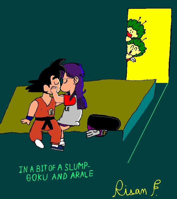 Goku/Arale Kiss