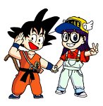 Goku and Arale