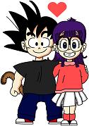 Goku and Arale - Happy Couple