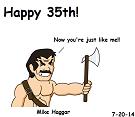 Mike Haggar Birthday Card