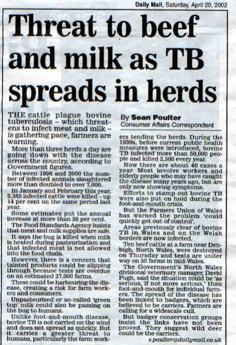 TB Scare here in the UK!