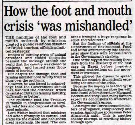 foot and mouth article