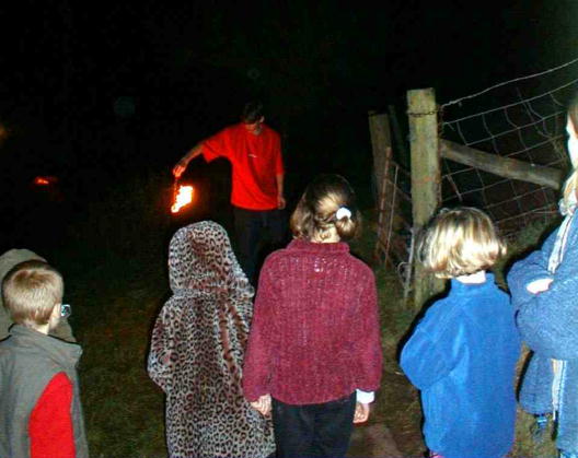 Leo does a fire dance!