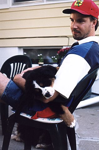 MBD pup Everest with John