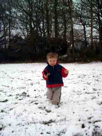 BMD's best friend is a snow loving small boy!